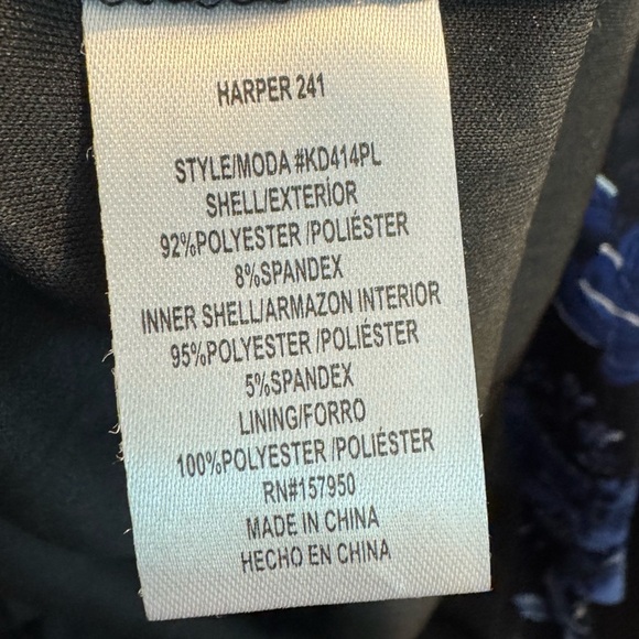 Harper 241 Plus Size Blue Floral Midi Dress Size 3X - Picture 8 of 8